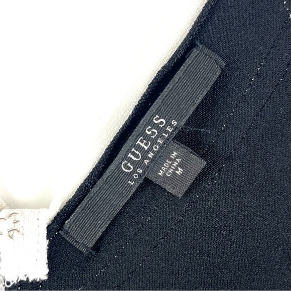 Guess Mirage Colorblock Fringe Bodycon Bandage Dress - Picture 7 of 11